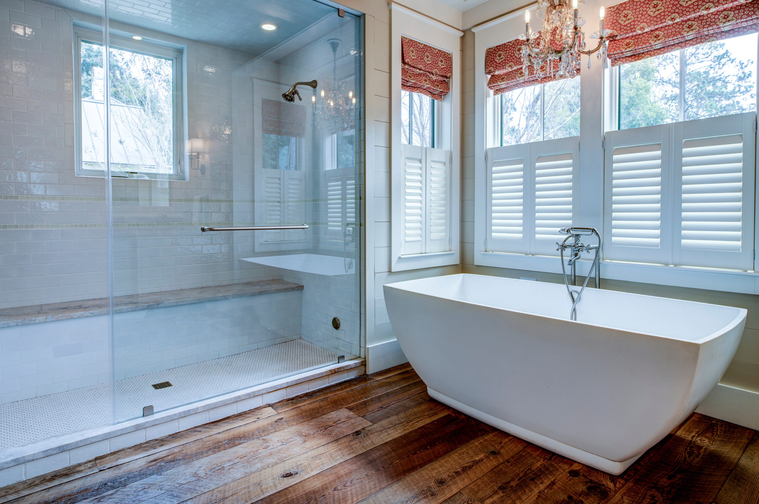 Interesting bathtub remodel with beige foundation and tile floors inside rest area
